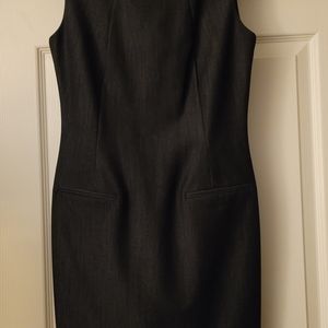 Calvin Klein Chic Dress, 2, Solid Dark Gray